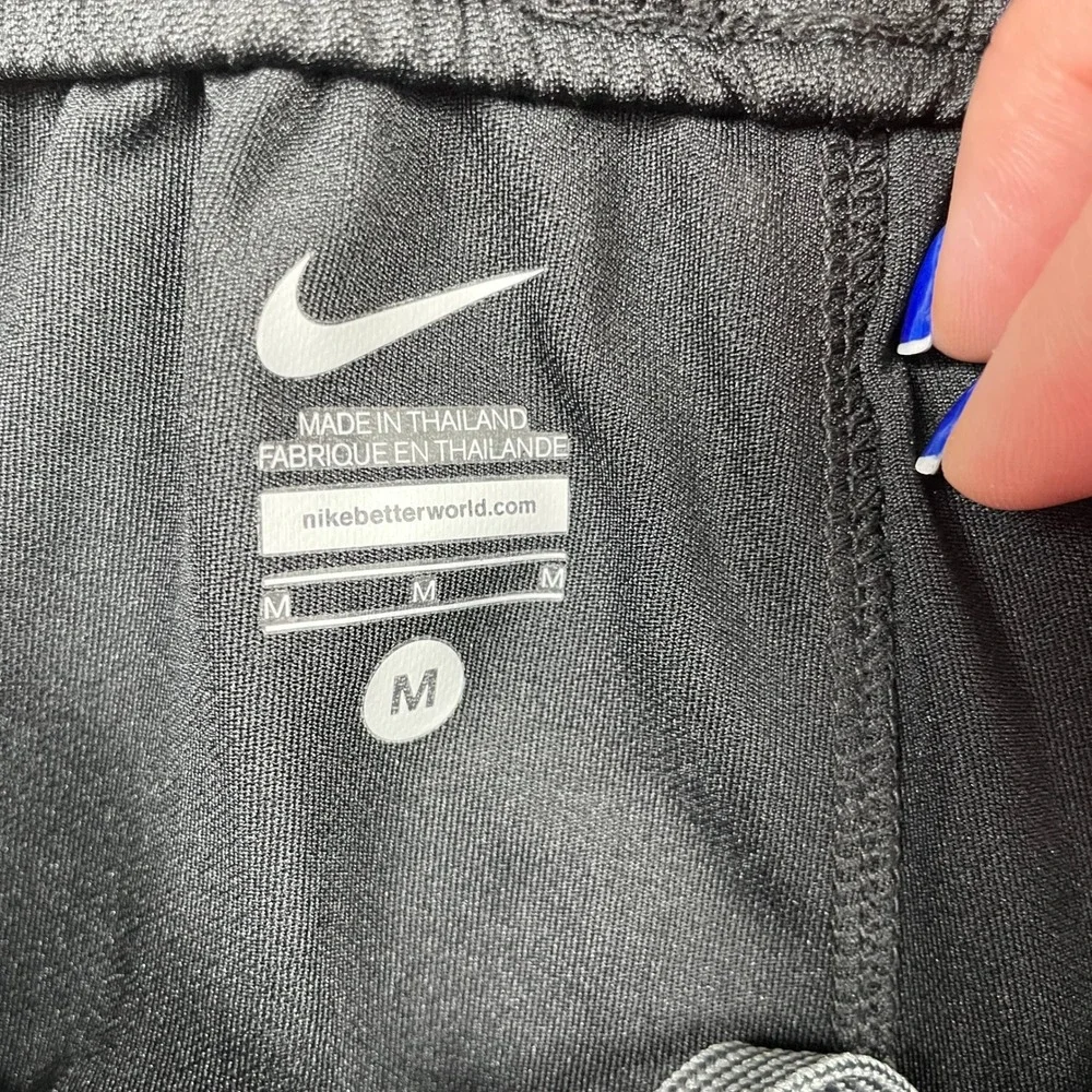 Nike Training Track Pants Mens Medium‎ Black Gray Striped 480238-010 Athletic